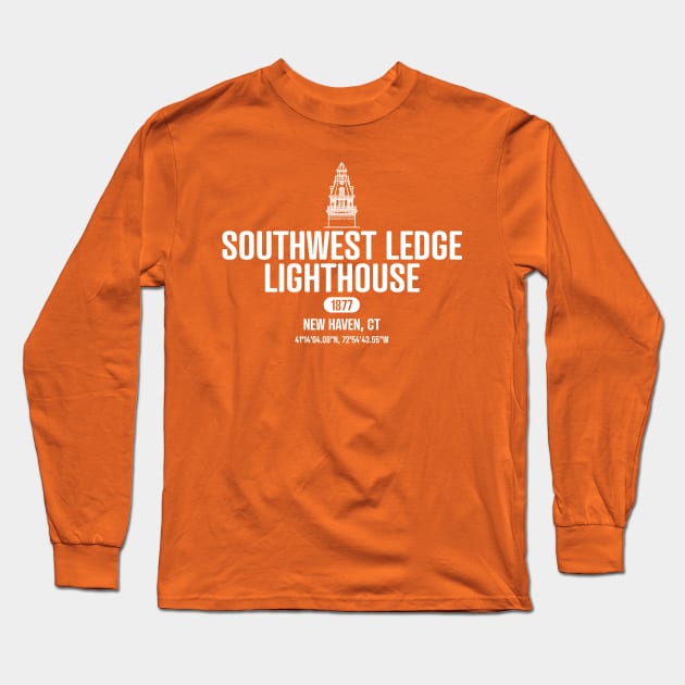 Southwest Ledge Lighthouse Long Sleeve T-Shirt by SMcGuire